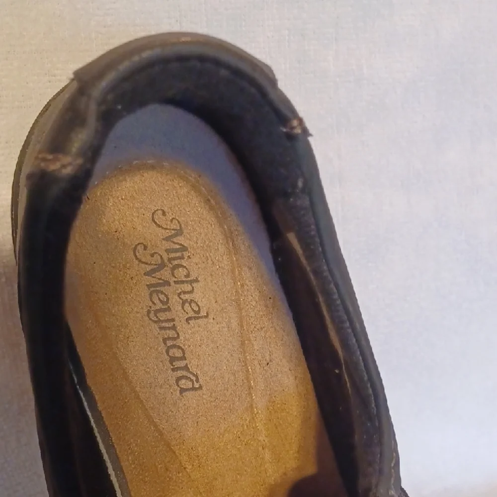 Michel Meynard Black Leather Women's Shoes Size 9